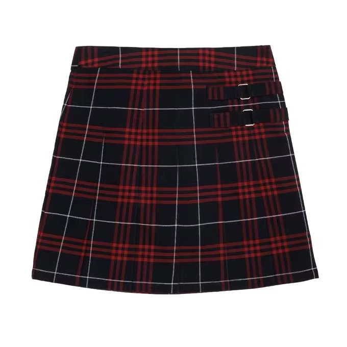 Custom-Size-Plaid-Skirts-School-Uniforms-for-Primary-School-Students-Summer-Wear