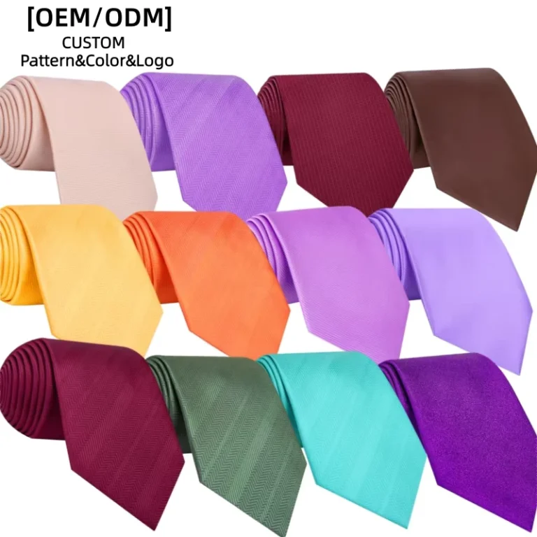 Custom-Solid-Color-Thin-Plaid-Striped-Pattern-100-Polyester-Neck-Ties-Classic-Luxury-Novelty-Microfiber-Custom-Logo-Label