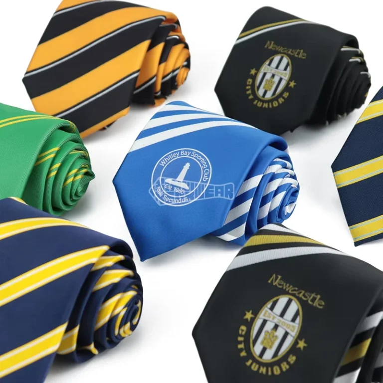 Custom-Sport-Club-Logo-Necktie-Jacquard-Stripe-Woven-Polyester-Quality-Business-Formal-Classic-Tie-For-Men