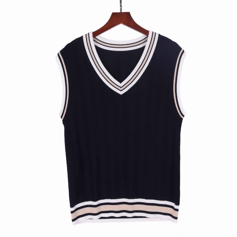 Custom-Spring-Autumn-School-Sweater-Children-Kid-Unisex-Knitted-Sleeveless-Sweater-Vest