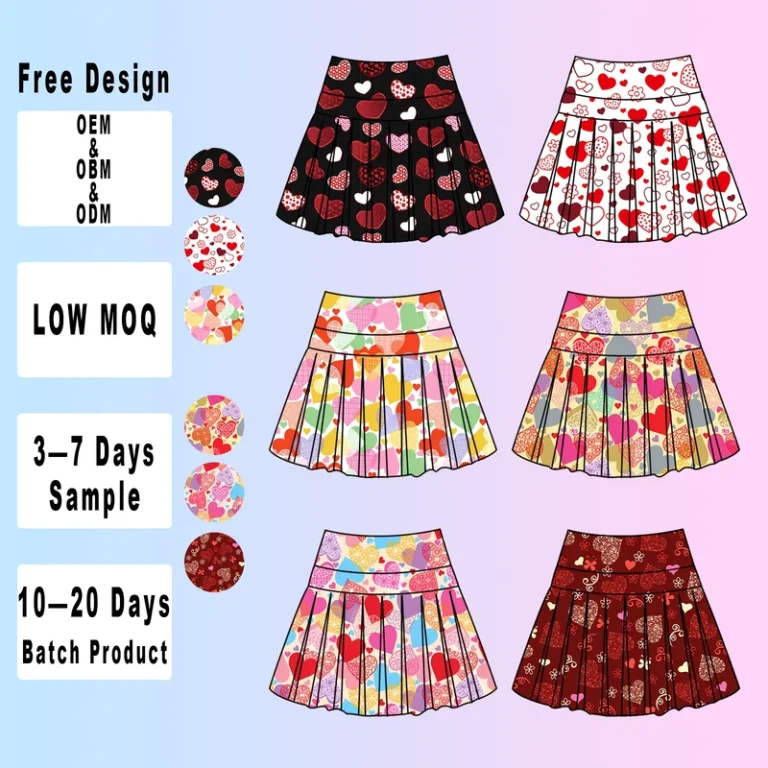 Custom-Sprinkles-Girls-Summer-Holiday-Print-Yoga-Skirts-Athletic-Fashion-Children-Sports-Clothing