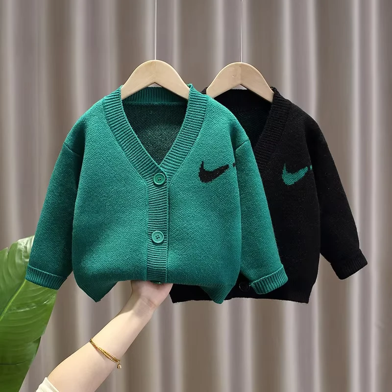 Custom-Student-3-18-Years-Children-Kids-Unisex-School-V-Neck-Sweater-Cardigan-School-Uniforms