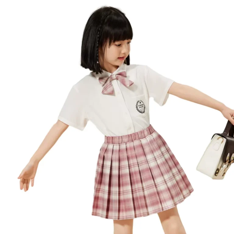 Custom-Students-Wear-Girls-School-Uniforms-Dress-Set