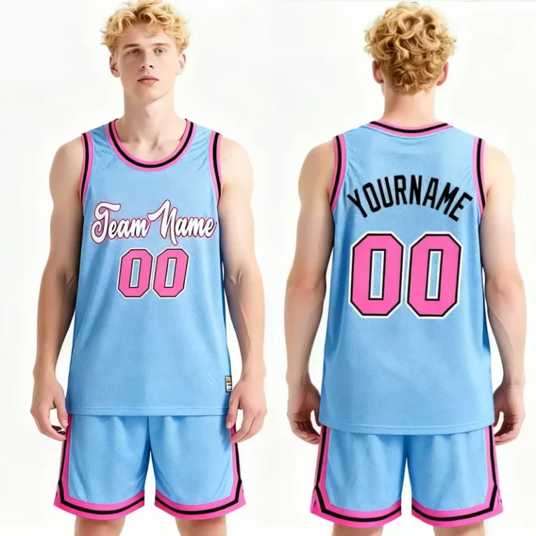 Custom-Sublimated-Design-Basketball-Uniform-Youth-Boy-Blue-Practice-Vintage-Basketball-Jersey