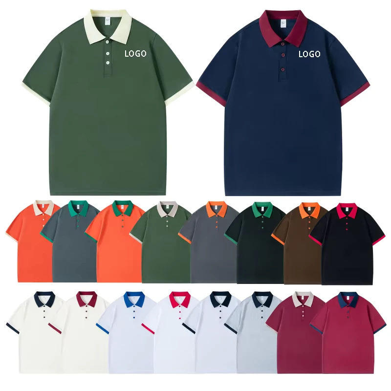 Custom-Sublimation-High-School-and-College-Uniforms-Polo-Shirts-Men-Women-Contrast-Collar-Sports-Gym-Training-Golf-Polo-T-shirts