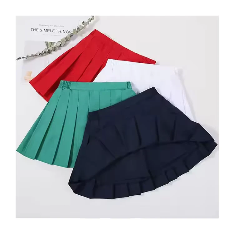 Custom-Summer-Kids-Girls-Back-to-School-Clothing-School-Uniform-Pleated-Skirts-Children-Toddler-Girls-Skirts