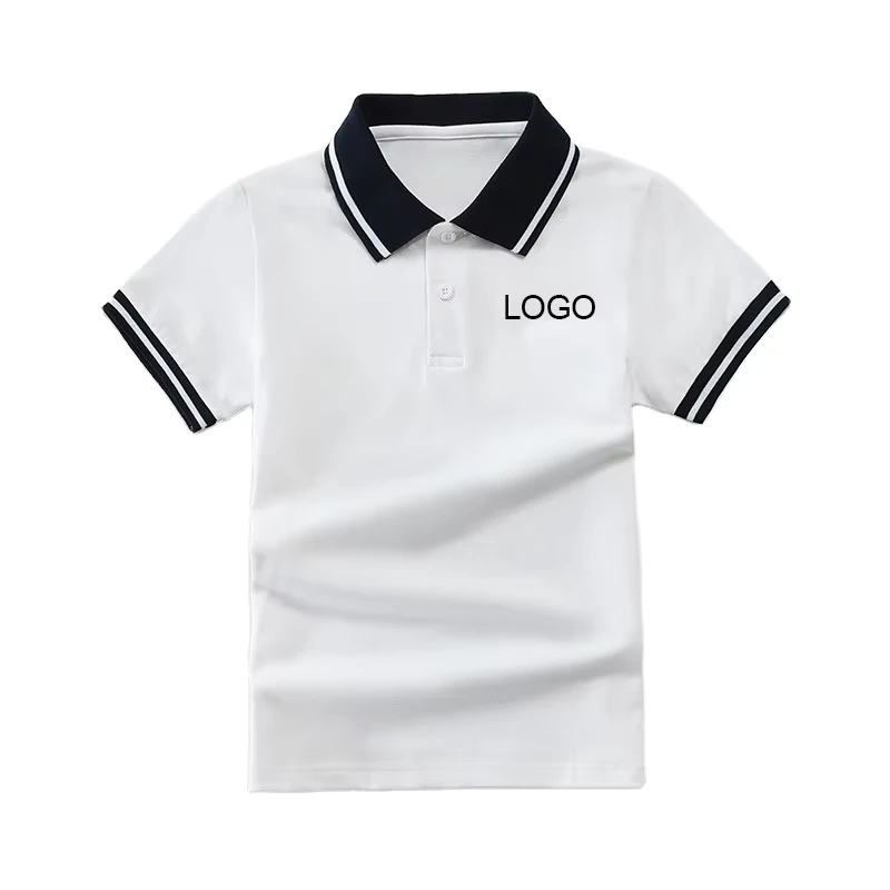 Custom-Summer-School-Kids-Childrens-Short-sleeved-T-shirt-Polo-Shirts-for-Boys-and-Girls-Kids-Polo-t-Shirt-School-Uniforms-Polo