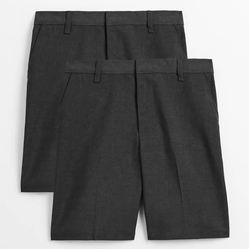 Custom-Summer-School-Uniform-Elastic-Waist-Shorts-for-Kids-Young-Boys