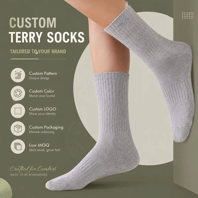 Custom-Terry-Crew-Socks-Casual-Everyday-School-Uniform-Socks-Custom-Logo-OEM-ODM-Manufacturer