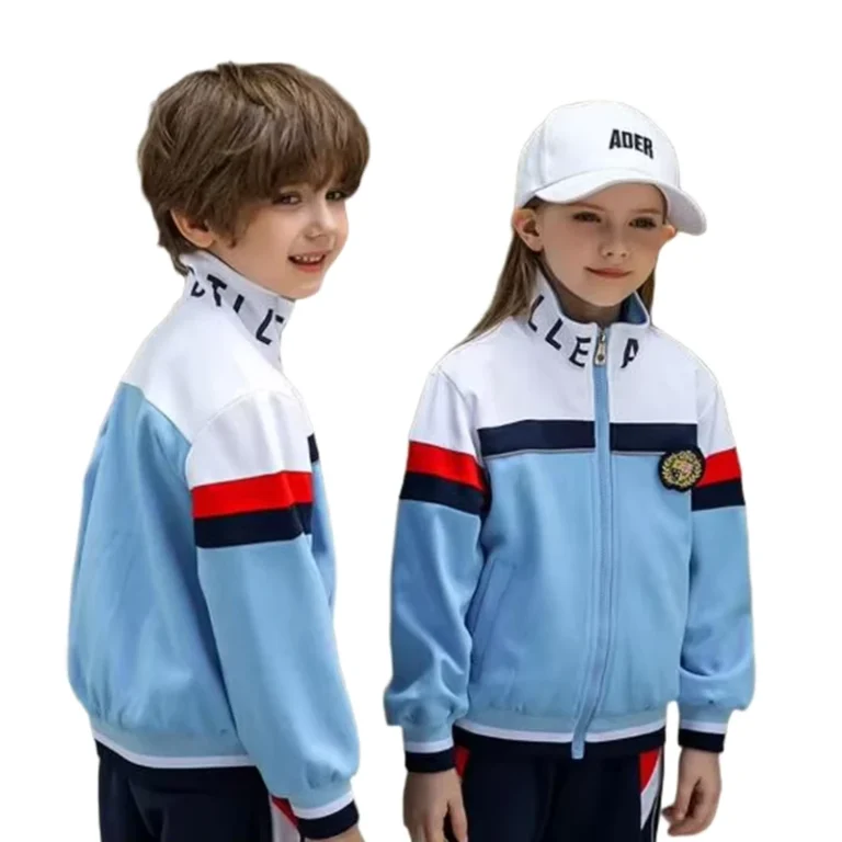 Custom-Two-Piece-Sport-Jacket-and-Pant-School-Uniform-Circular-Embroidery-Logo-Ribbed-Cuffs-Hem-School-Active-Wear
