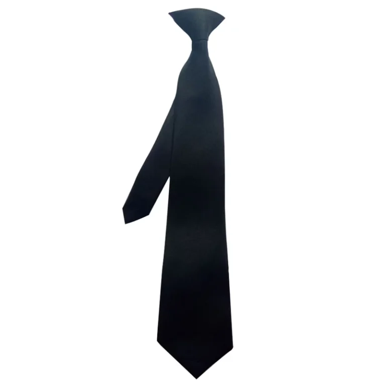 Custom-Uniform-Security-Solid-Clip-on-Tie-Neck-Tie-Clip-on-Polyester-Necktie