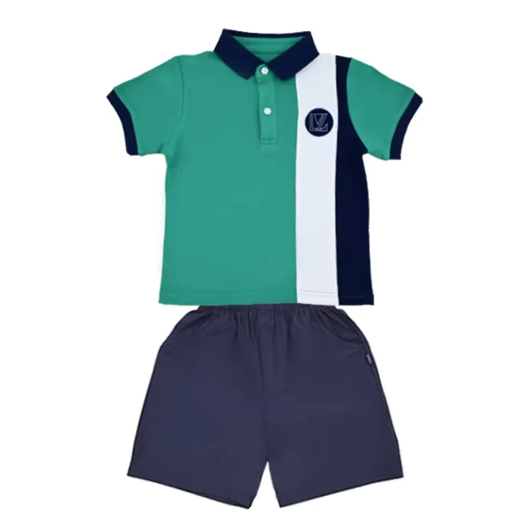 Custom-Unisex-Cotton-Two-Piece-Summer-Sports-Uniform-for-Primary-School-Children-PE-Class-Set