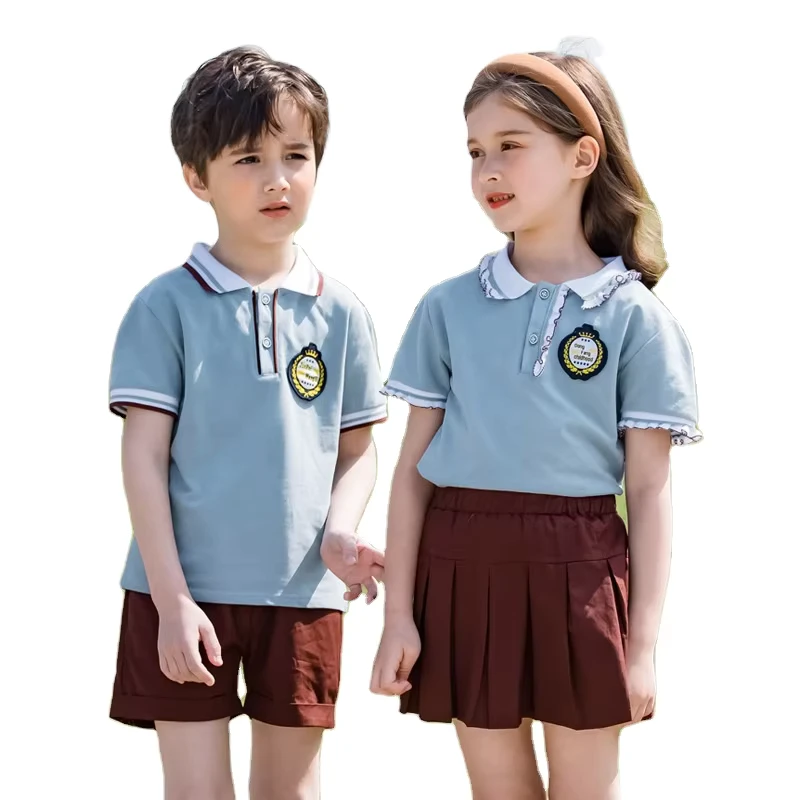 Custom-Unisex-Summer-Performance-School-Uniform-for-Primary-School-Middle-School-Children-Casual-Suits