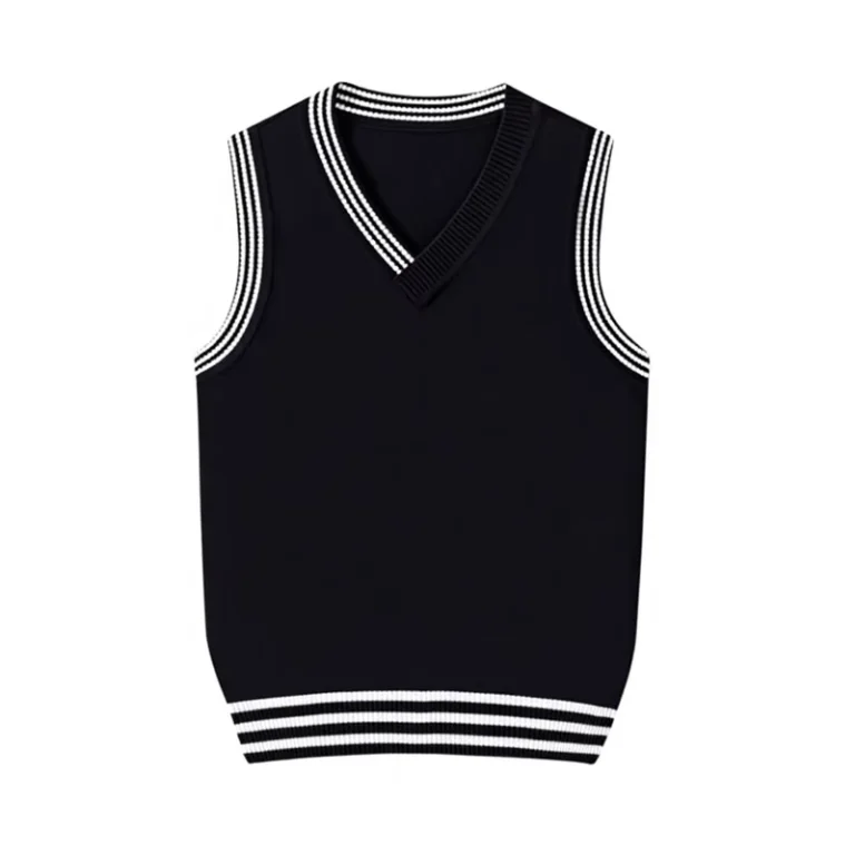 Custom-V-Neck-Sleeveless-Knitted-Pullover-Sweatervest-for-Children-Primary-School-Uniform-for-Baby-Boy-and-Girl