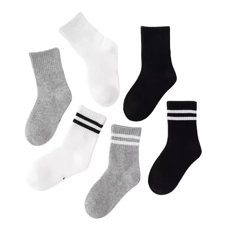 Custom-White-100-Cotton-Thin-Crew-Sports-Socks-Students-Boys-Girls-School-Uniform-Bottom-Logo-Summer-Design