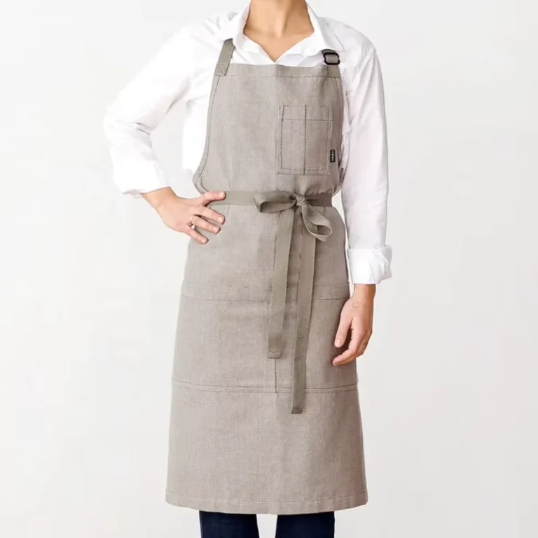 Custom-Womens-Linen-Restaurant-Apron-Adjustable-Japanese-Style-Sleeveless-Durable-for-Cleaning-Use