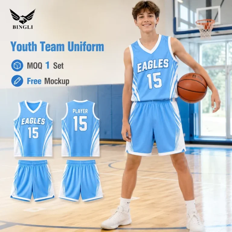Custom-Youth-Basketball-Uniform-Set-Kids-Breathable-Sublimated-100-Polyester-Jersey-Shorts-School-Club-Team-Logo-MOQ-1-Factory