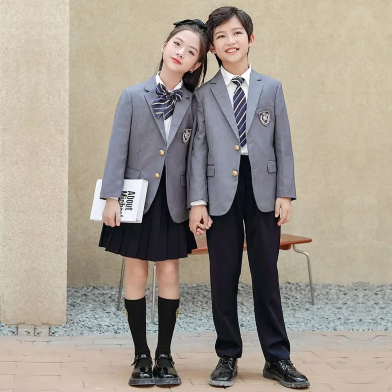Custom-blazer-and-Shirts-and-Bottom-3-Pieces-Sets-High-School-Gray-School-Uniform