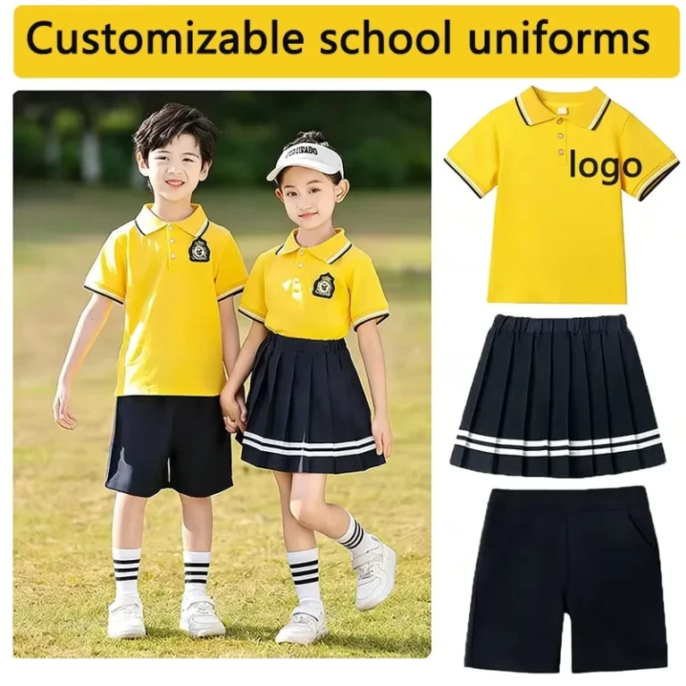 Custom-logo-Design-Sports-Childrens-Class-Uniforms-School-Outdoor-Activities-Suits