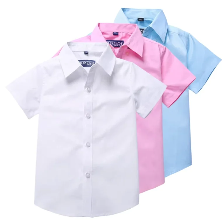 Custom-logo-Kids-Shirt-Accepted-Good-Quality-Eco-friendly-EU-Size-School-Shirts-Uniform