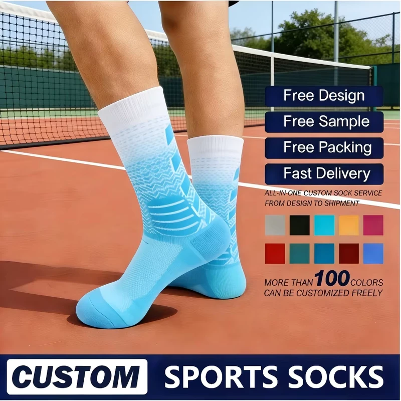 Custom-made-Sports-Socks-Sample-Processing-Terry-bottom-Basketball-Socks-Wear-resistant-Sweat-absorbent-Mens-Running-Socks
