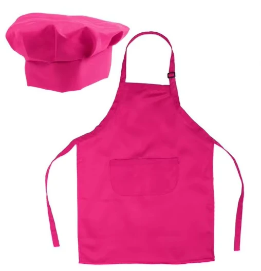 Customised-Kids-Cotton-Apron-and-Chef-Hat-School-Aprons-Cooking-Kid-Apron-Set