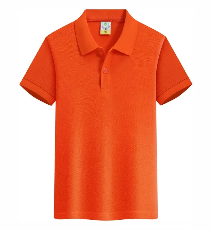 Customizable-220g-Combed-Cotton-Children-Polo-Shirt-Breathable-Heavyweight-Tops-for-School-Casual-Outdoor-Activities
