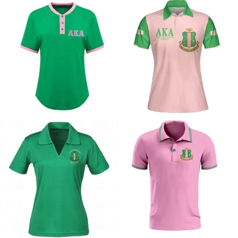 Customizable-AKA-Greek-Letter-Logo-Polo-Shirt-Charming-Stylish-Personalized-Perfect-For-Girls-Gatherings