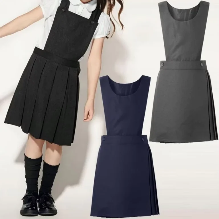 Customizable-Girls-Jumper-Dress-for-Senior-High-School-Factory-Direct-Primary-School-Uniform-for-Children