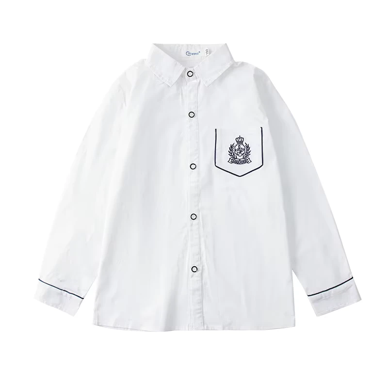 Customizable-School-Uniform-Shirt-for-Primary-Students-Kindergarten-and-Spring-Autumn-Class-Uniforms-for-Children
