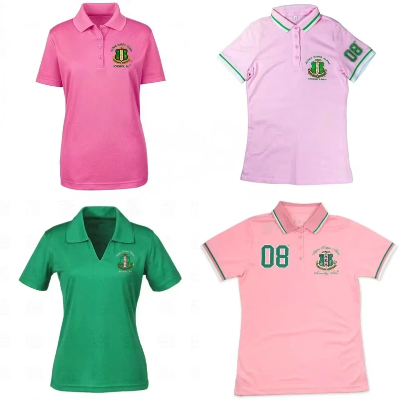 Customizable-Sorority-AKA-Greek-Letter-Charm-Vintage-Fashion-Polo-Shirt-Everyday-Casual-Soft-Polo-Shirt-Apparel
