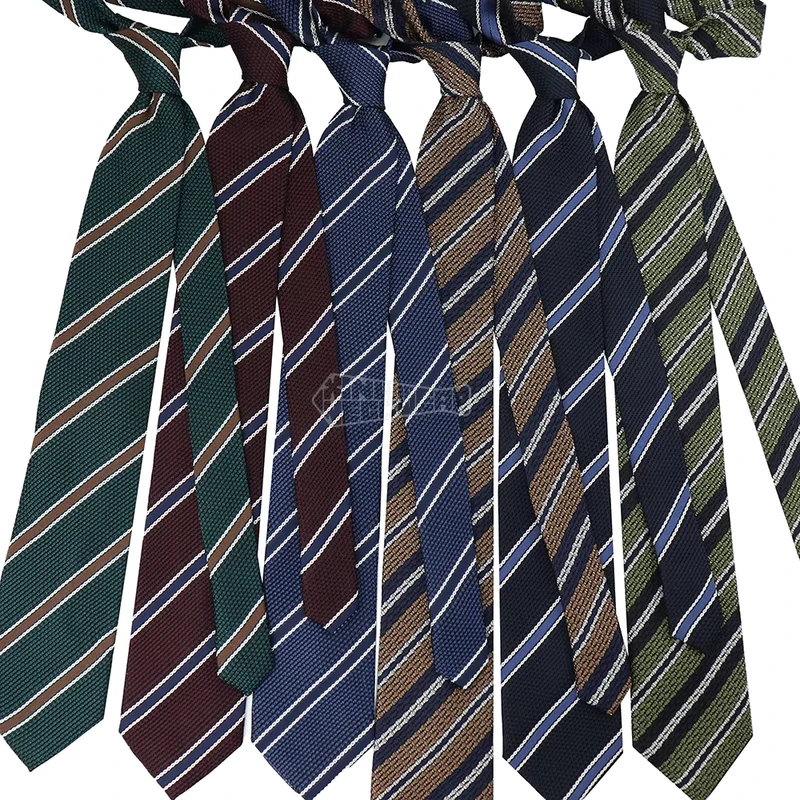 Customizable-Striped-Neckties-for-Men-Gentleman-Grenadine-Polyester-Fabric-Ties