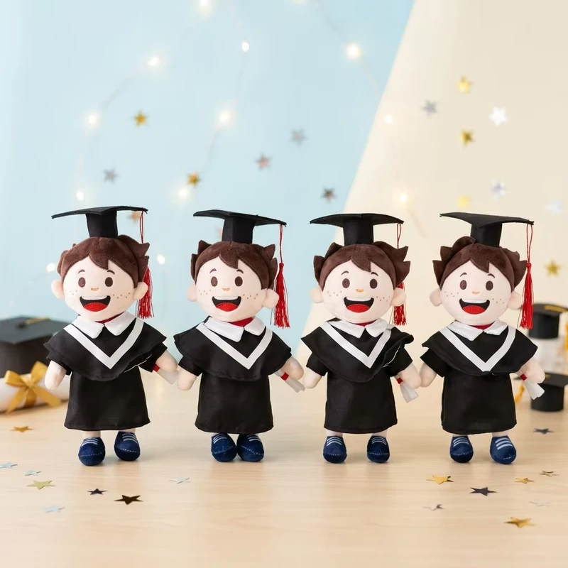 Customizable-Super-Soft-Plush-Boy-Doctor-Hat-Doll-for-Little-Graduation-Gift-Washed-for-Stress-Relief-for-Weddings