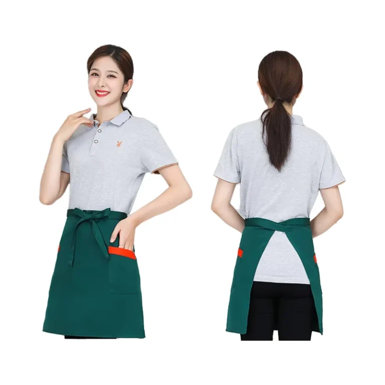 Customizable-Twill-Half-Aprons-Short-and-Simple-Design-Eco-friendly-Durable-Washable-Multiple-Colors-for-Restaurant-and-Bar-Uniform