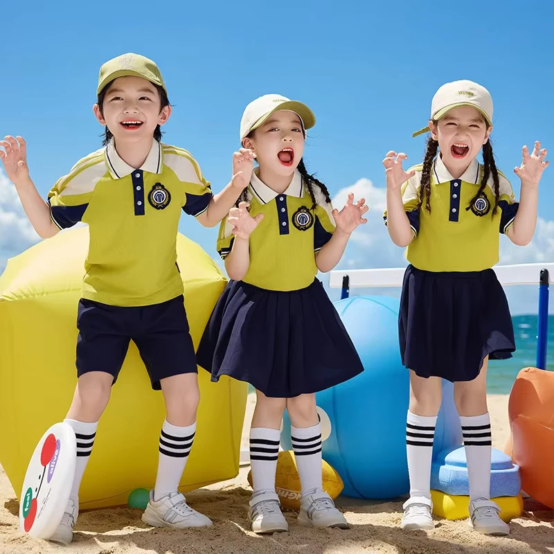 Customization-New-Style-Middle-School-Class-Uniforms-School-Uniform-Sets-Sports-Suits-Short-Sleeve-and-Shorts