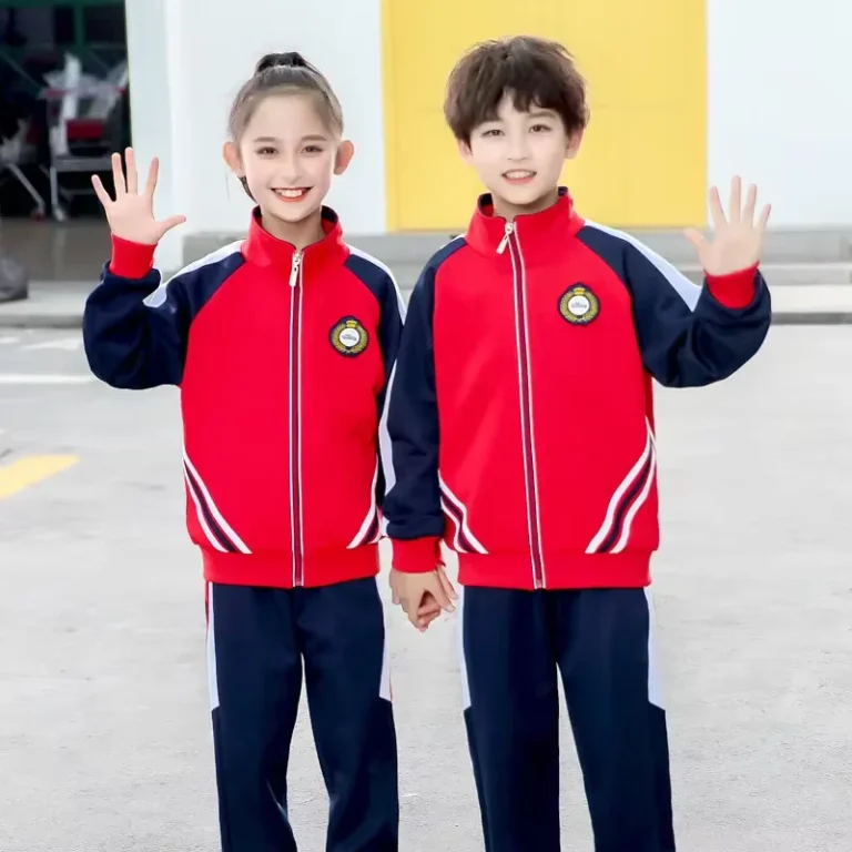 Customize-Kindergarten-Tracksuit-Set-Sports-Gym-Training-Suits-Sportswear-Sets-With-Full-Zipper-Primary-School-Sports-Sets