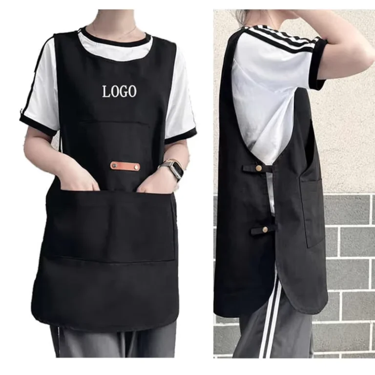 Customize-LOGO-Fashion-Canvas-Sleeveless-Vaiment-Style-Overalls-Milk-Tea-Coffee-Shop-Work-Clothes-Anti-fouling-and-Waterproof