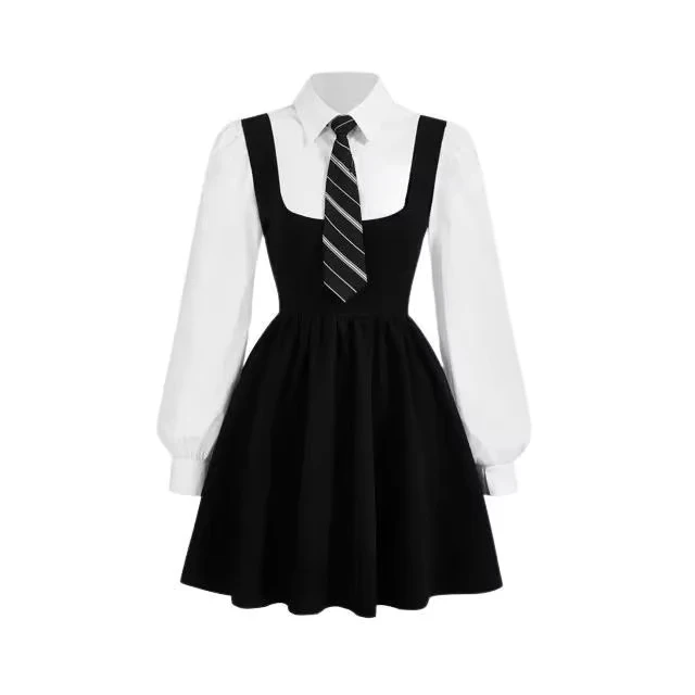 Customize-Primary-School-Uniforms-Fresh-Style-Designs-for-Girls-Soft-Fabric-Long-Sleeves-Dress