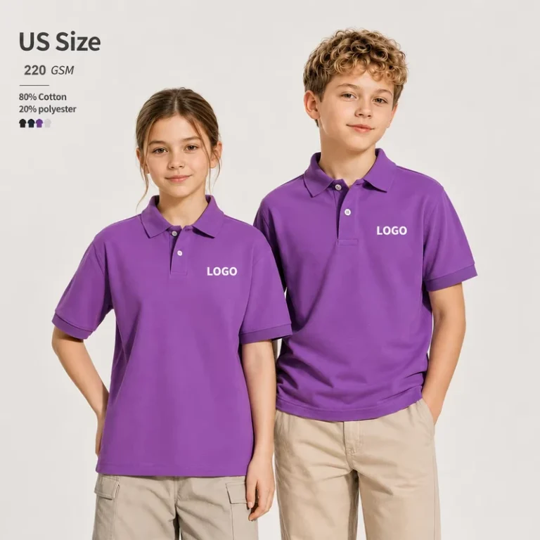 Customized-Children-School-Polo-Shirts-Breathable-Cotton-Pique-Kids-Uniform-Top-Custom-Logo-Embroidery-Short-Sleeve-2-10-Years