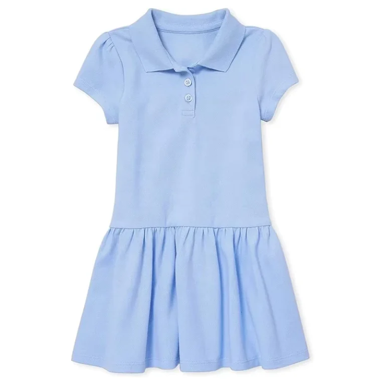 Customized-Childrens-Place-Baby-Girls-and-Toddler-Short-Sleeve-Pique-Polo-Dress