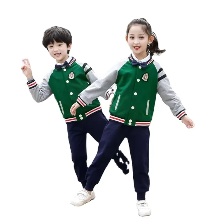 Customized-Childrens-Unisex-Cotton-Polo-Shirt-Breathable-Secondary-School-Sports-Uniform