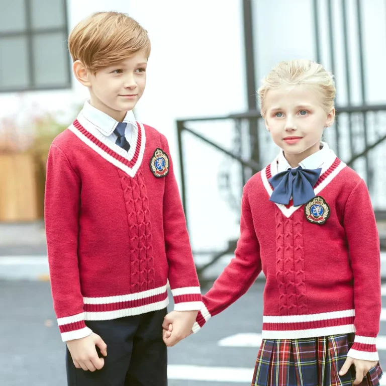 Customized-Design-School-Uniform-Sweater-High-School-Cardigan-Primary-Plain-Girl-Boys-Kids-School-Uniform-Sweater