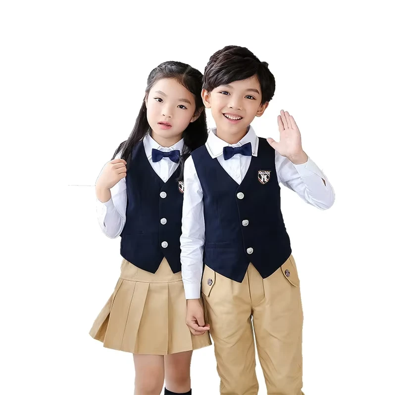 Customized-Girls-Boys-Waistcoat-for-School-Uniform-Vest-Student-School-Uniforms-Boy-and-Girl-Suit