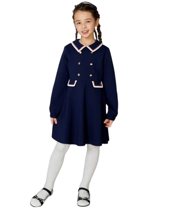 Customized-Girls-School-Uniform-Kids-Dress-Girls-Clothes-Girls-Kids-School-Uniform