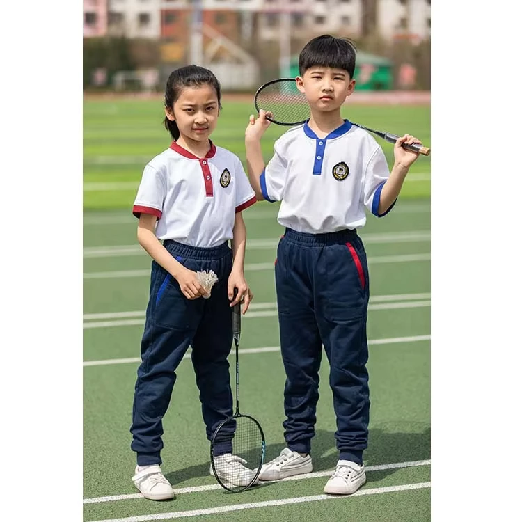 Customized-Primary-School-Uniform-Sports-Polo-Shirts-School-Uniform-Set-for-Fashion-School-Kids-Uniform