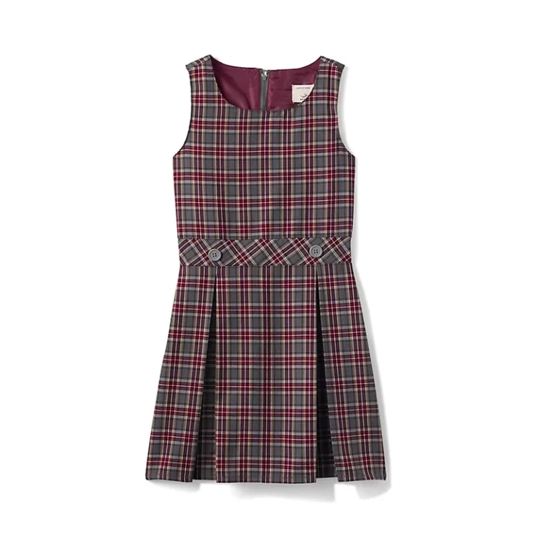 Customized-School-Badge-Primary-School-Uniform-Checkered-Jumper-Sleeveless-Custom-Plaid-Pinafore-Dress