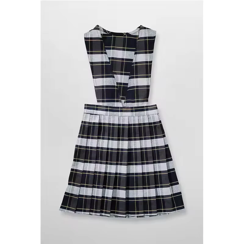 Customized-School-Girl-Tartant-Dress-Primary-School-Uniform-Stripe-Pinafore-Pleat-Dress-Design-School-Uniforms