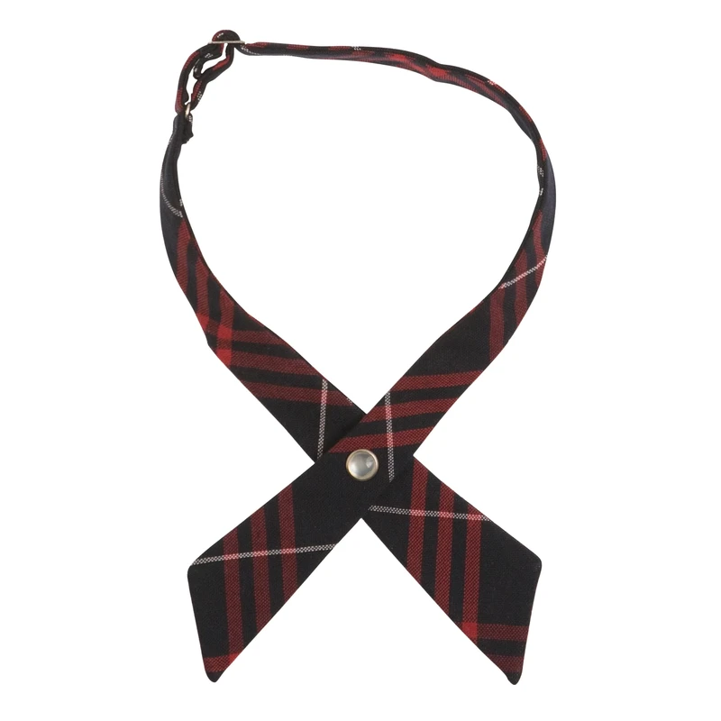 Customized-School-Uniform-Accessories-Girls-Checked-Cross-Ties-Bows-Neck-Tie