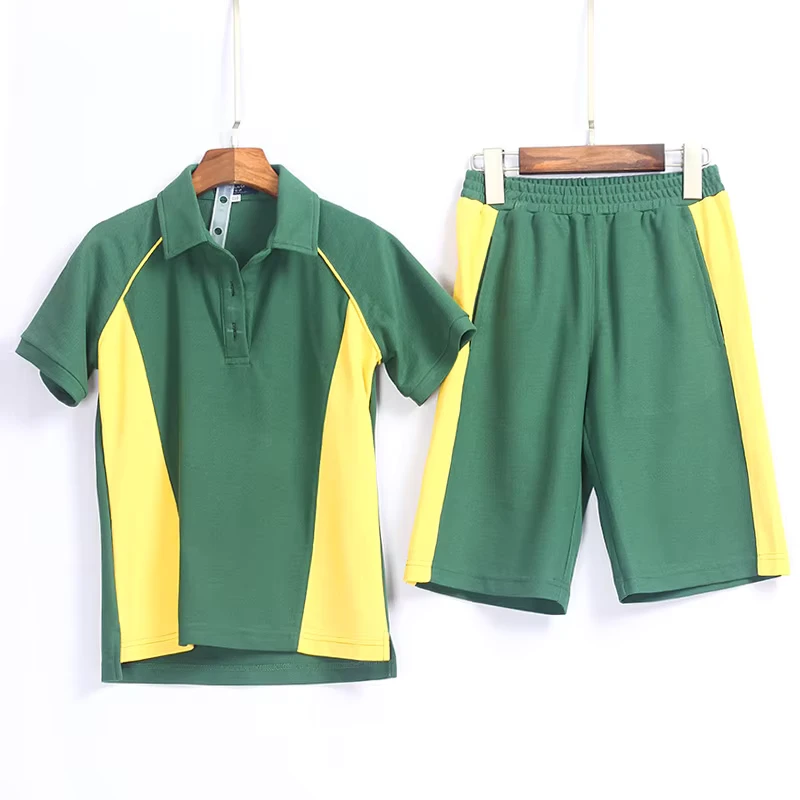 Customized-School-Uniform-Design-Polo-Shirt-and-Short-Sport-Wear-2-Piece-Set-School-Uniforms