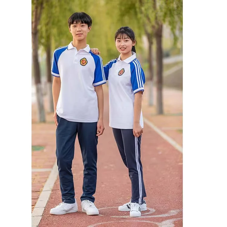 Customized-School-Uniform-Sports-Polo-Shirts-School-Uniform-Set-for-T-Shirt-Pants-School-Uniform